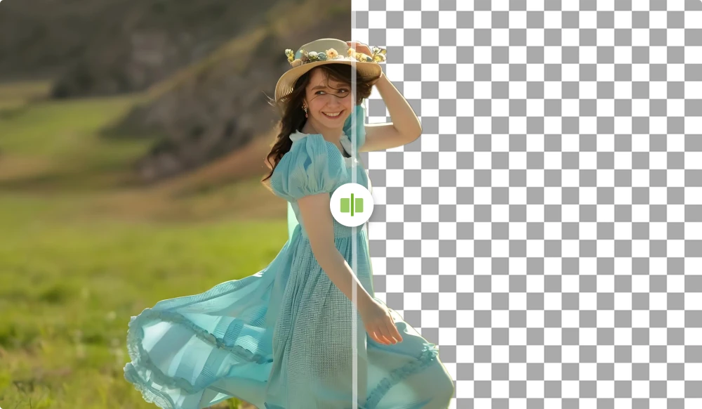 Campaign Asset Production background removal example
